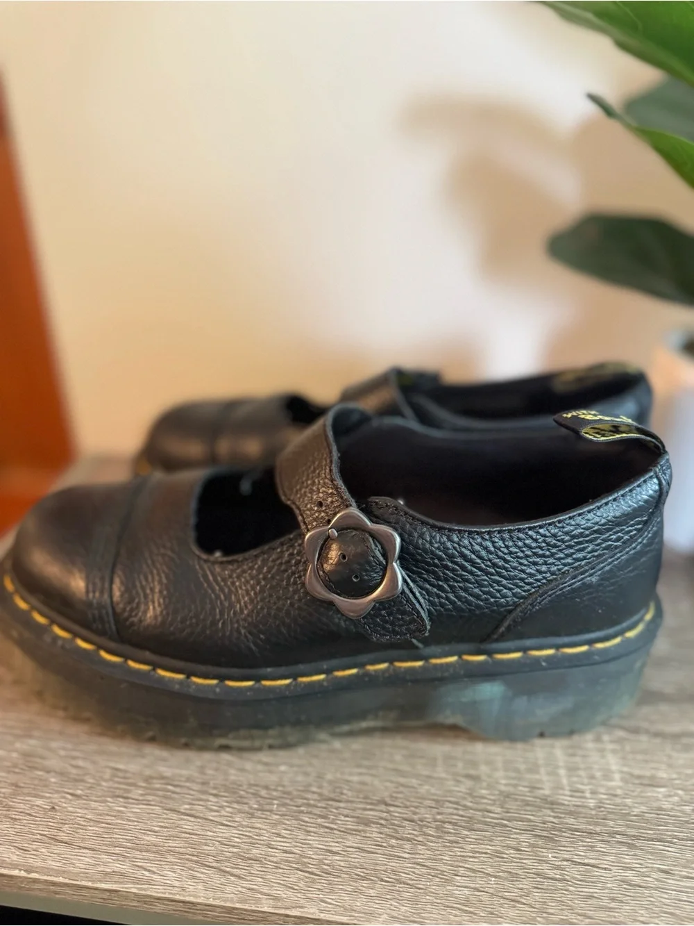 Dr. Martens Black Chunky Platform Mary Jane with Buckle
